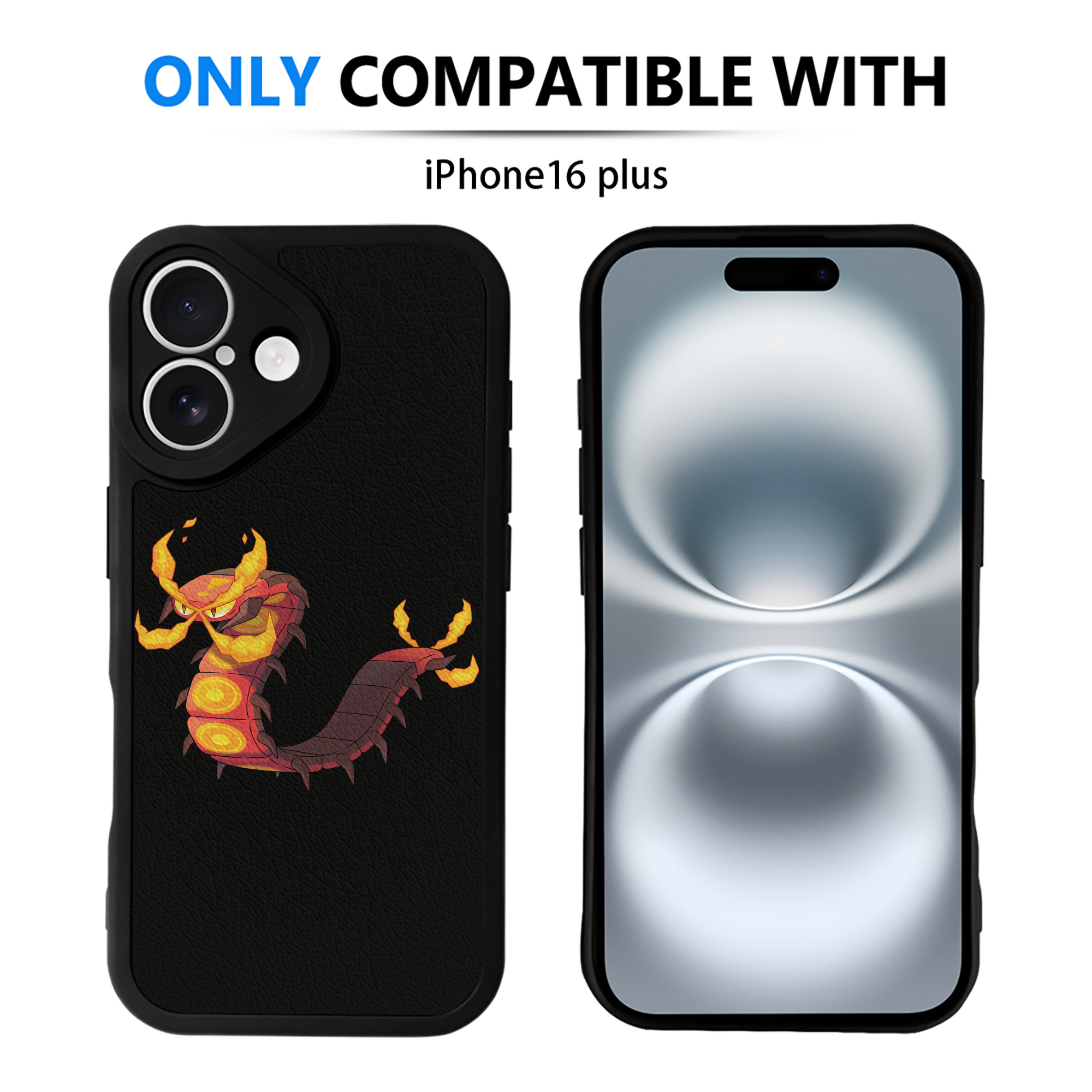 （画像用） ポケットモンスター Pokémon 【iPhone 16シリーズ対応】シリコンスマホケース（レザー調） 材質：シリコン